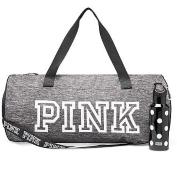 PINK Victoria's Secret Handbags - Vs pink duffle and water bottle